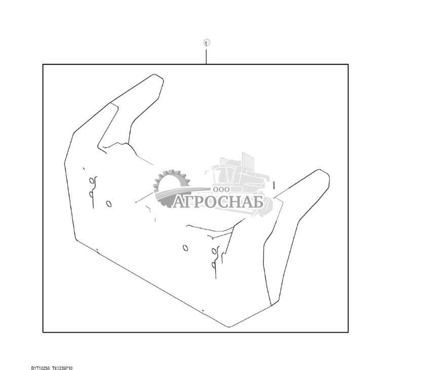 Комплект переднего противовеса, 567 кг (1250 фунтов) (303524 - ) - ST898930 321.jpg